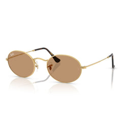 Gafas de Sol unisex Ray-Ban 3547 Oval - metálicas color Café