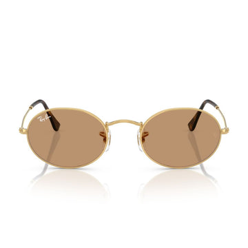 Gafas de Sol unisex Ray-Ban 3547 Oval - metálicas color Café