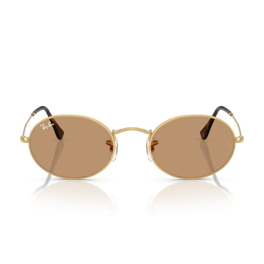 Gafas de Sol unisex Ray-Ban 3547 Oval - metálicas color Café