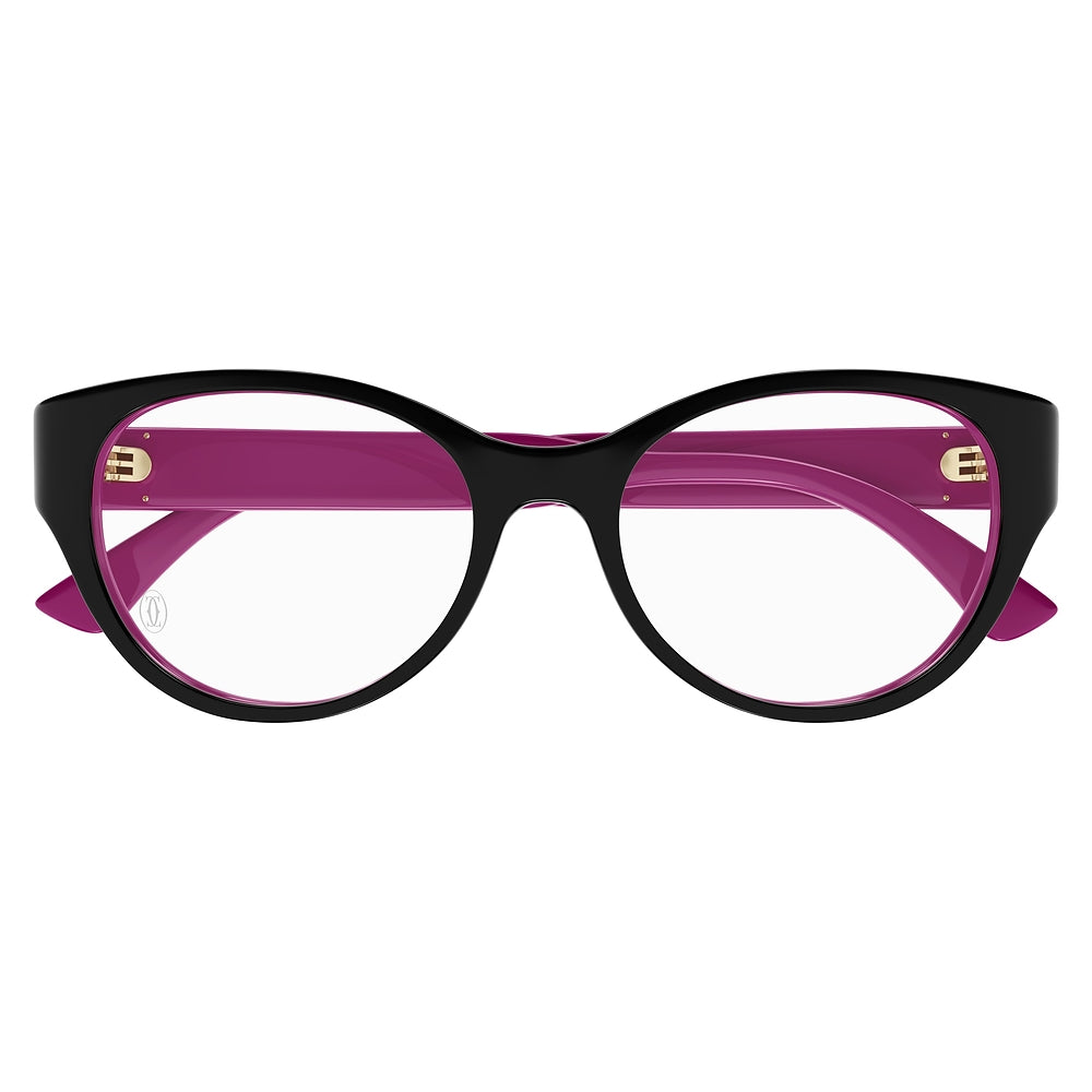 Gafas de Vista para Mujer Cartier Ct0315O-005 - en acetato color Negro/rosado