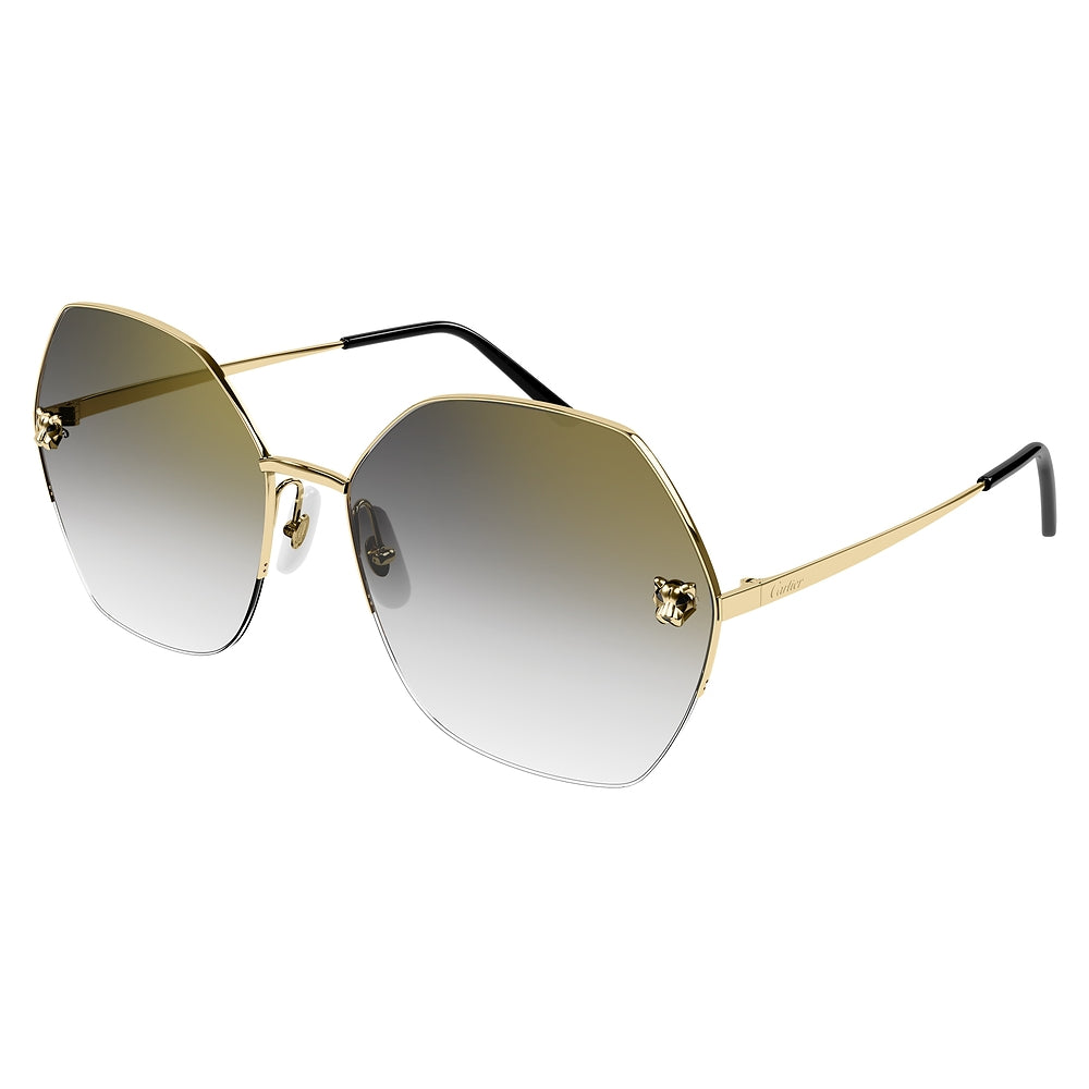 Gafas de Sol para Mujer Cartier Ct0332S-001 - metálicas color Dorado