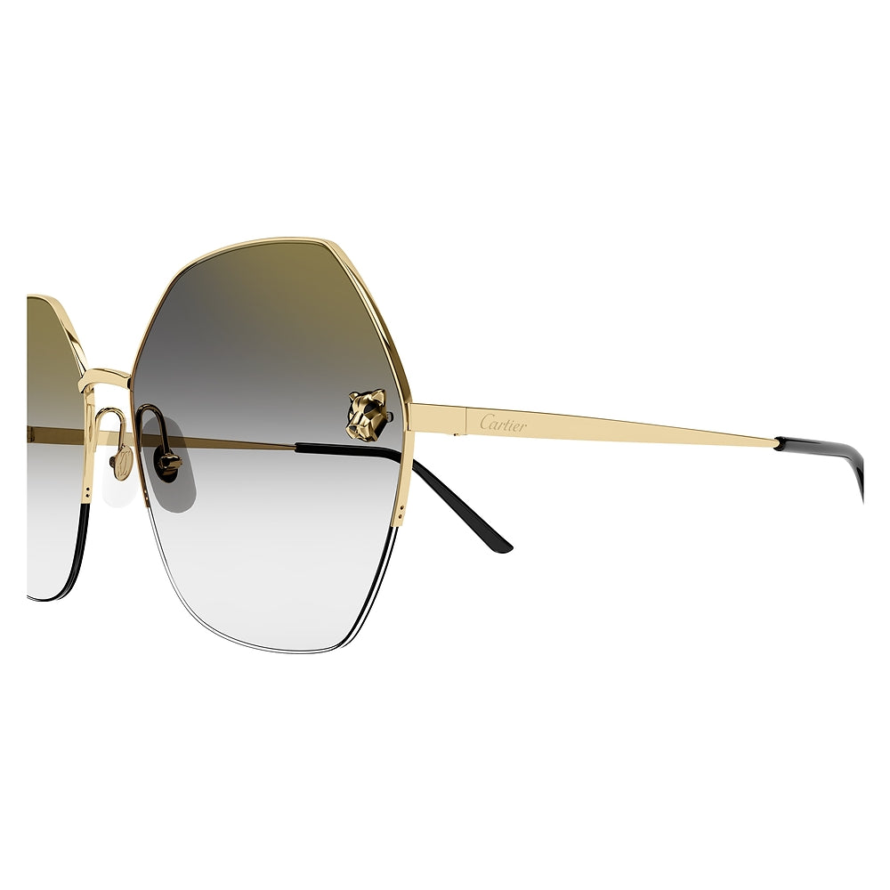 Gafas de Sol para Mujer Cartier Ct0332S-001 - metálicas color Dorado