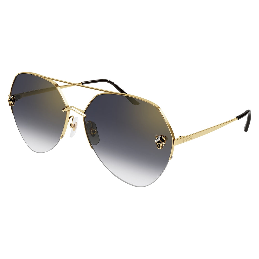 Gafas de Sol para Mujer Cartier Ct0355S-001 - metálicas color Dorado