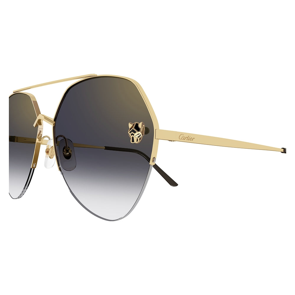 Gafas de Sol para Mujer Cartier Ct0355S-001 - metálicas color Dorado