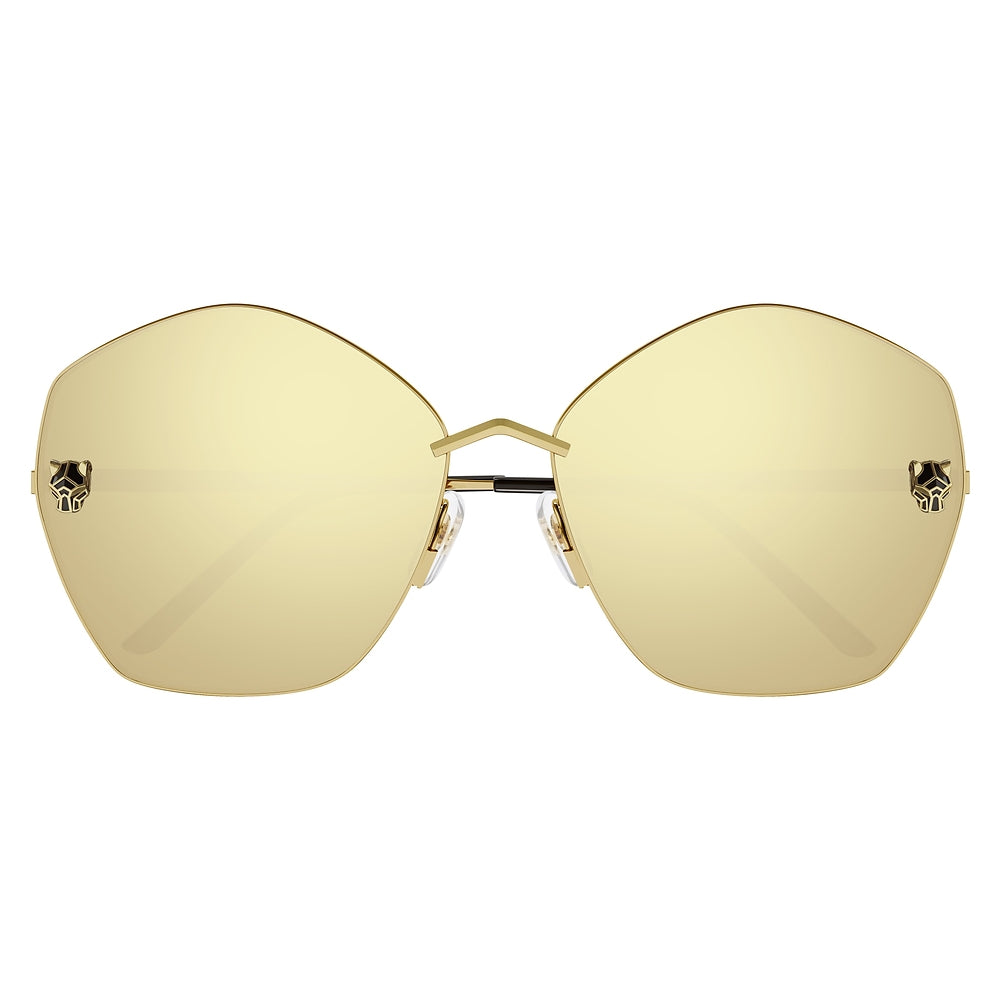Gafas de Sol para Mujer Cartier Ct0356S-004 - metálicas color Dorado