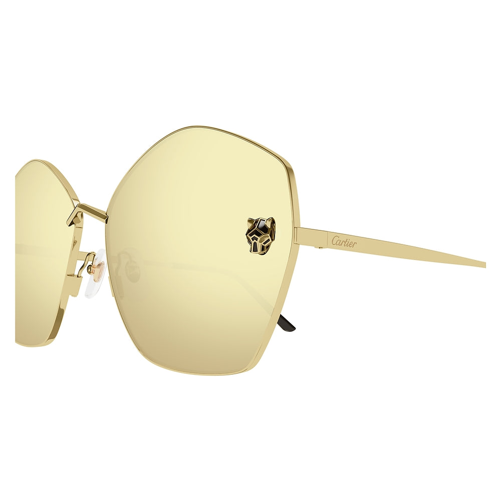 Gafas de Sol para Mujer Cartier Ct0356S-004 - metálicas color Dorado