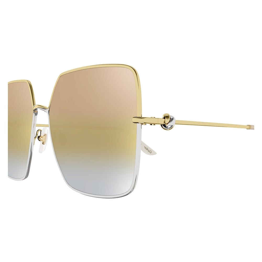 Gafas de Sol para Mujer Cartier Ct0361S-003 Gold Gold 61 003 - metálicas color Dorado