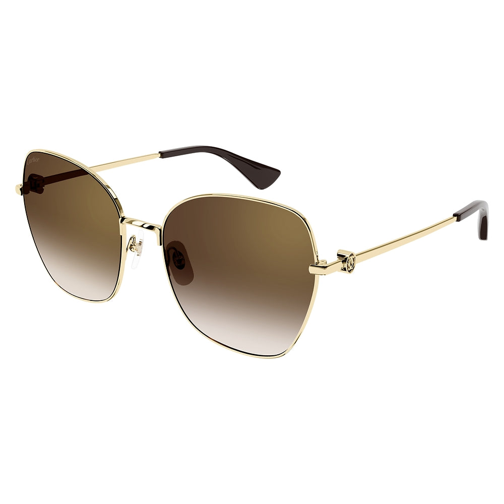 Gafas de Sol para Mujer Cartier Ct0402S-002 Gold 59 002 - metálicas color Dorado
