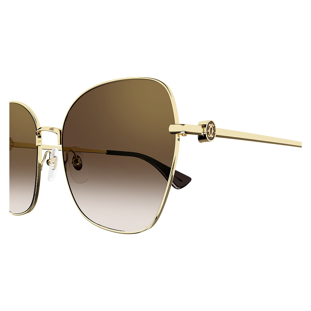 Gafas de Sol para Mujer Cartier Ct0402S-002 Gold 59 002 - metálicas color Dorado