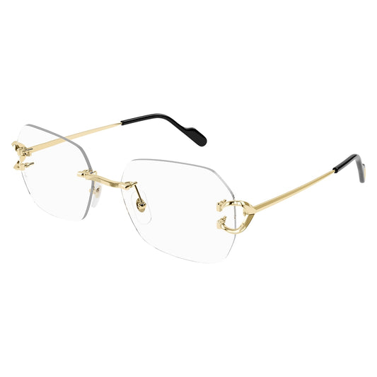 Gafas de Vista para Mujer Cartier Ct0416O-001 Gold 57 001 - metálicas color Dorado
