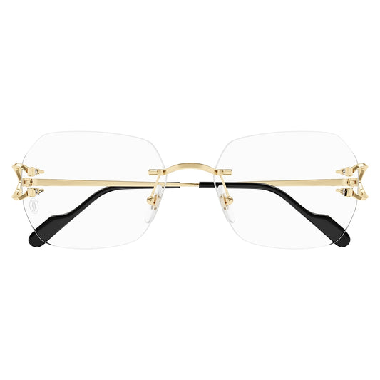 Gafas de Vista para Mujer Cartier Ct0416O-001 Gold 57 001 - metálicas color Dorado