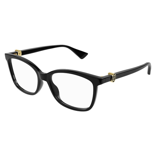 Gafas de Vista para Mujer Cartier Ct0493O-001 Black 55 001 - en acetato color Negro