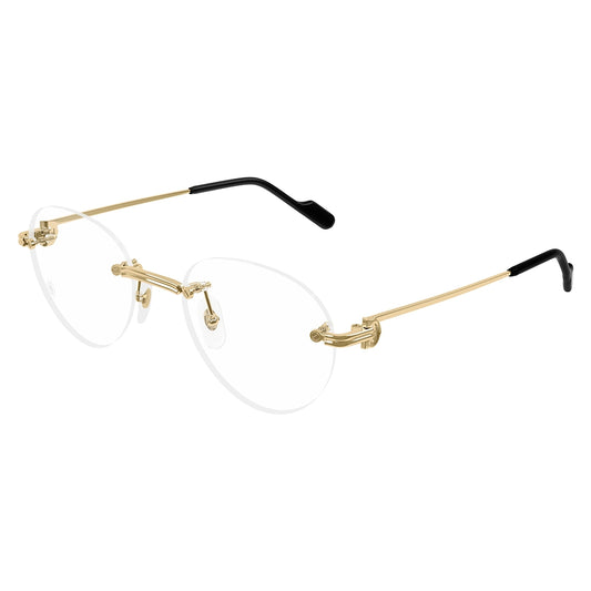 Gafas de Vista para Mujer Cartier Ct0514O-001 Gold 52 001 - metálicas color Dorado