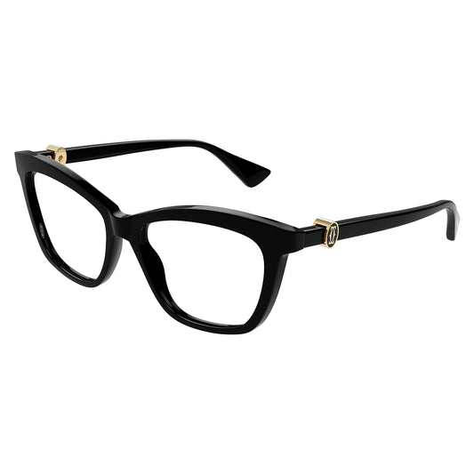 Gafas de Vista para Mujer Cartier Ct0526O-001 Black 54 001 - en acetato color Negro