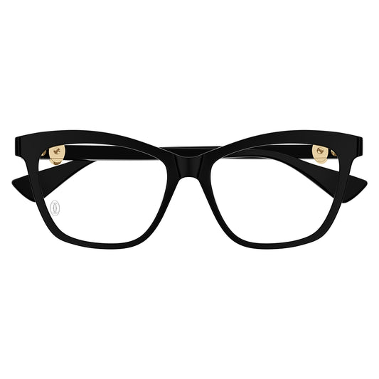 Gafas de Vista para Mujer Cartier Ct0526O-001 Black 54 001 - en acetato color Negro