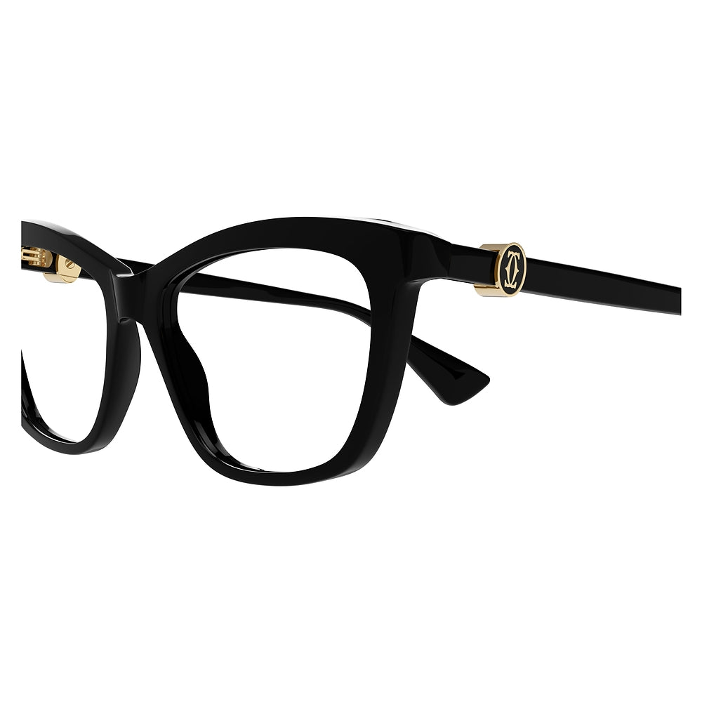 Gafas de Vista para Mujer Cartier Ct0526O-001 Black 54 001 - en acetato color Negro