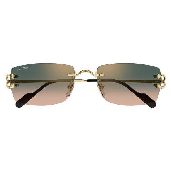 Gafas de Sol para Hombre Cartier 0550S 009 - metálicas color Dorado