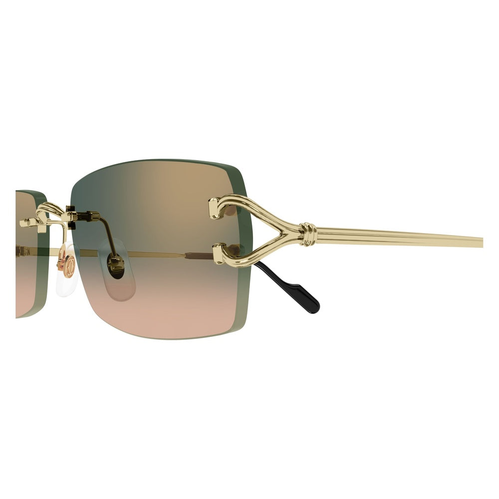 Gafas de Sol para Hombre Cartier 0550S 009 - metálicas color Dorado