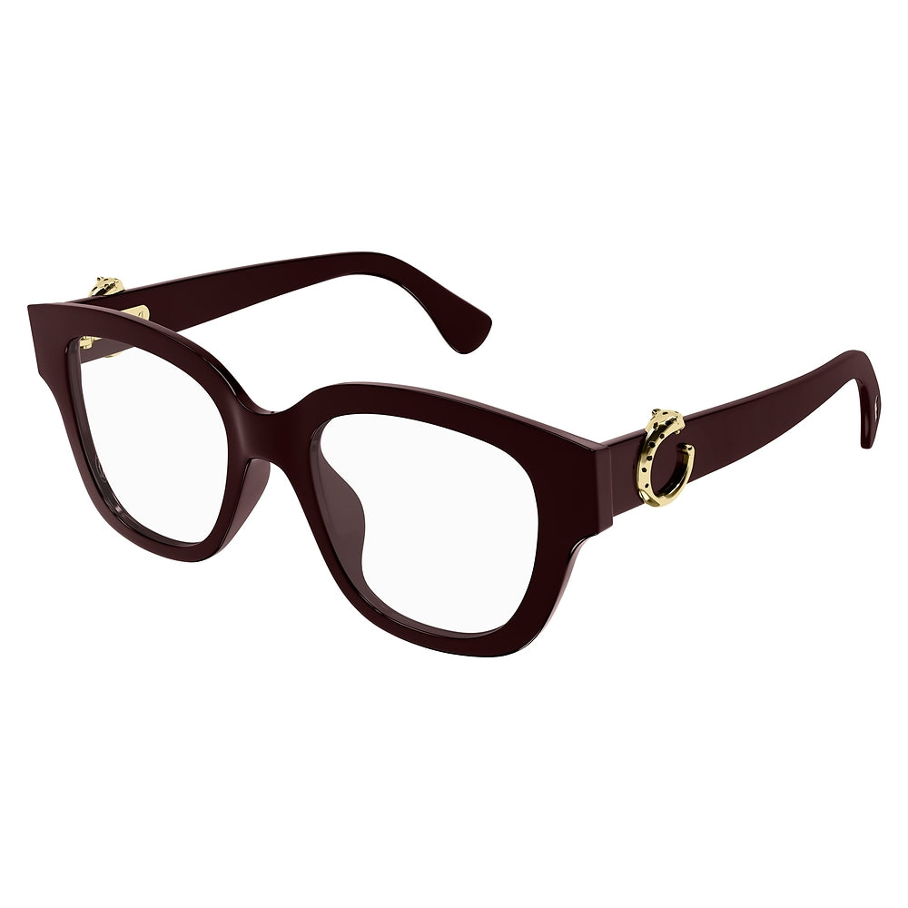 Gafas de Vista para Mujer  Cartier Ct0566O-007   Tralucido 53 007 - en acetato color Rojo
