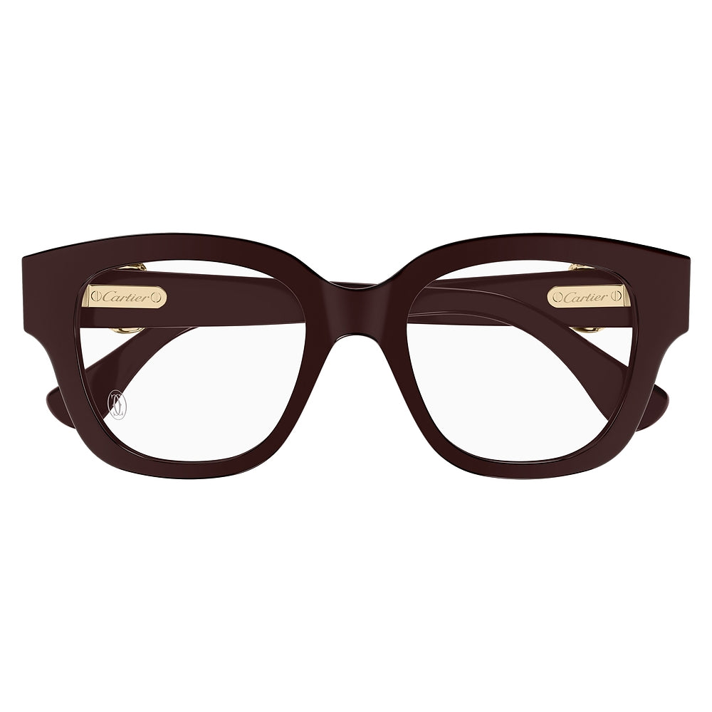 Gafas de Vista para Mujer  Cartier Ct0566O-007   Tralucido 53 007 - en acetato color Rojo