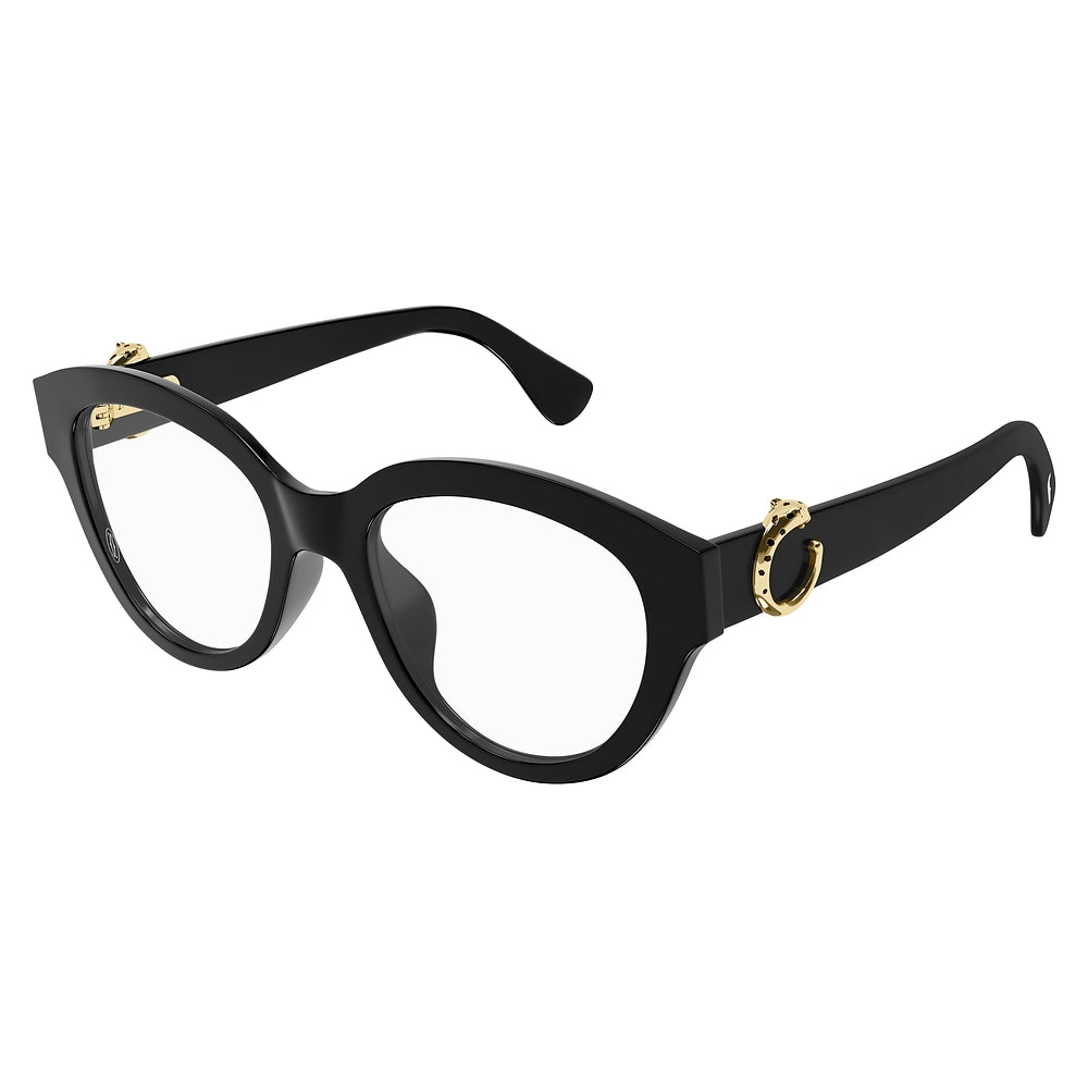 Gafas de Vista para Mujer  Cartier Ct0567O-001 Black 51 001 - en acetato color Negro