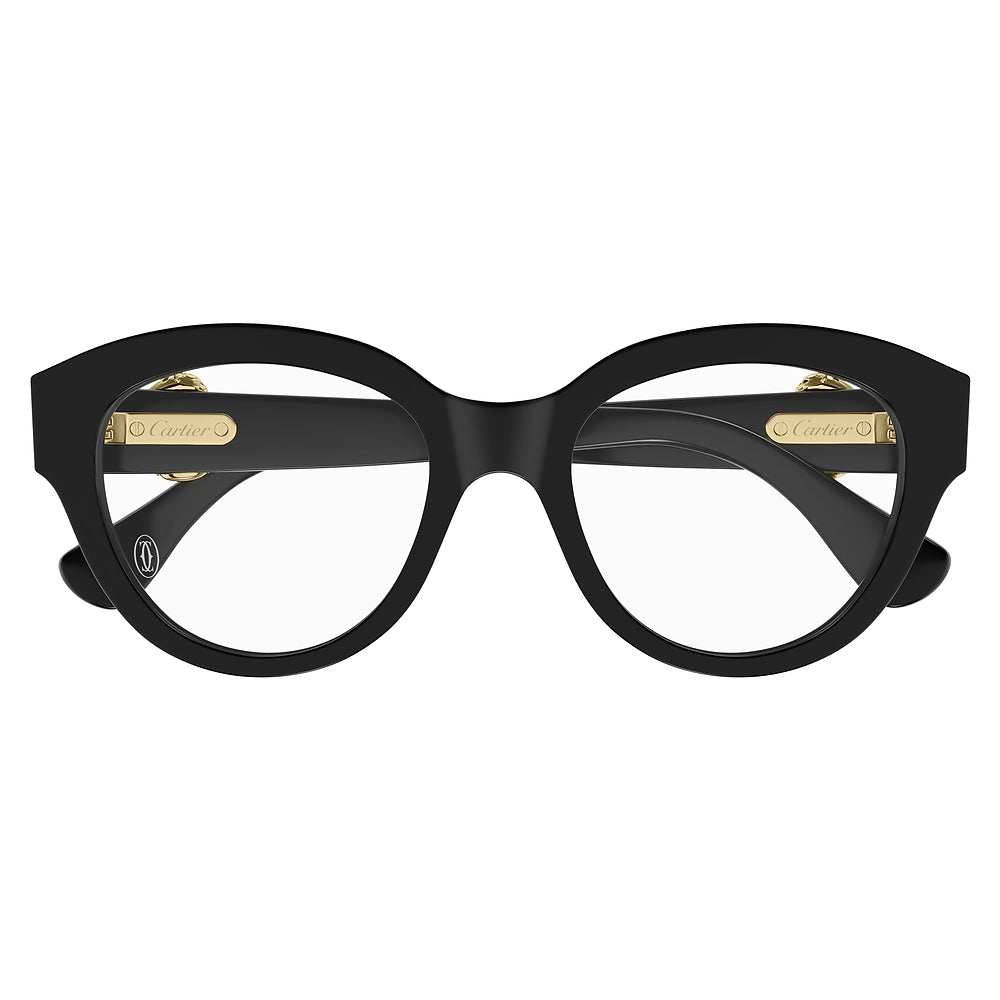 Gafas de Vista para Mujer  Cartier Ct0567O-001 Black 51 001 - en acetato color Negro