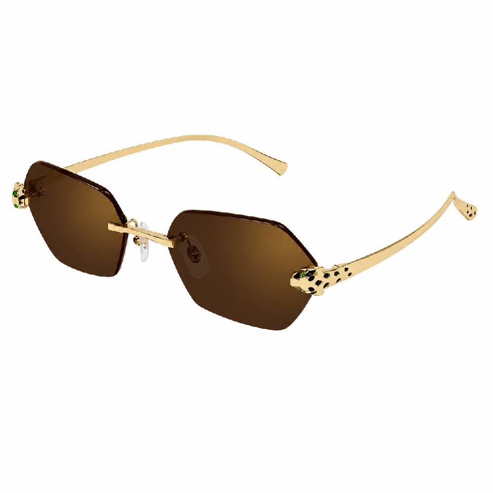 Gafas de Sol para Mujer Cartier 0636S 002 - metálicas color Dorado
