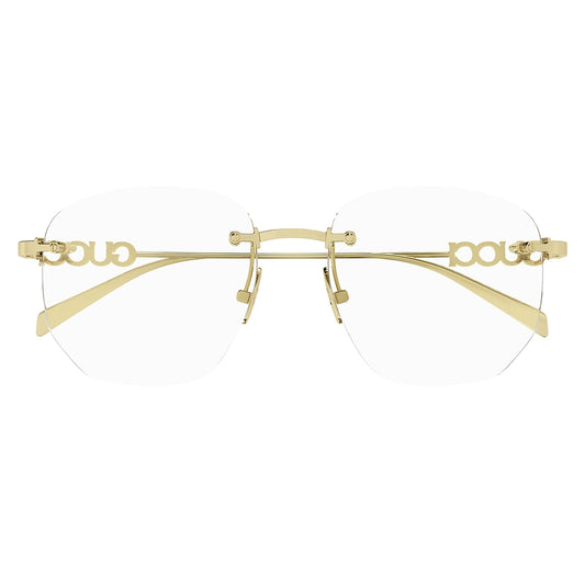Gafas de Vista para Mujer Gucci Gg1806O 002 Gold 54 002 - metálicas color Dorado