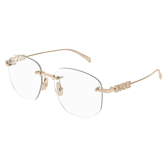 Gafas de Vista para Mujer Gucci Gg1806O 003 Gold 54 003 - metálicas color Dorado