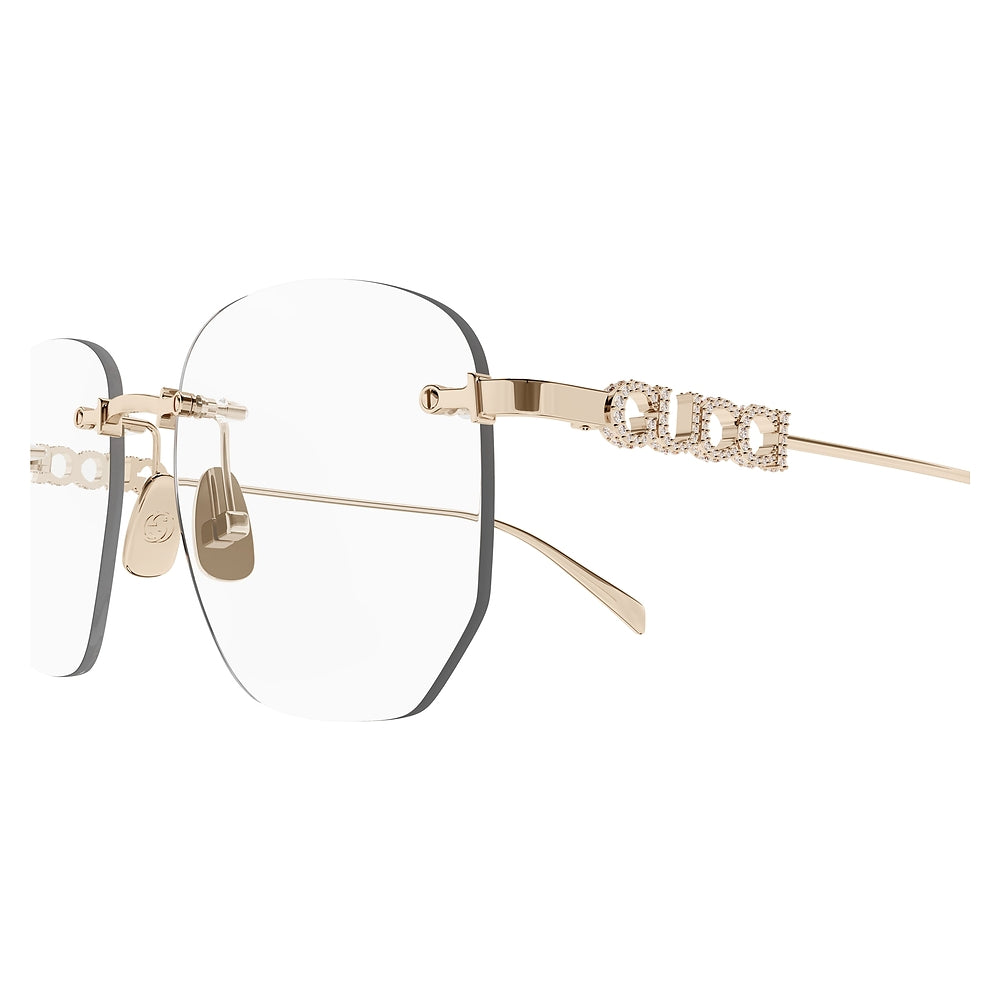 Gafas de Vista para Mujer Gucci Gg1806O 003 Gold 54 003 - metálicas color Dorado