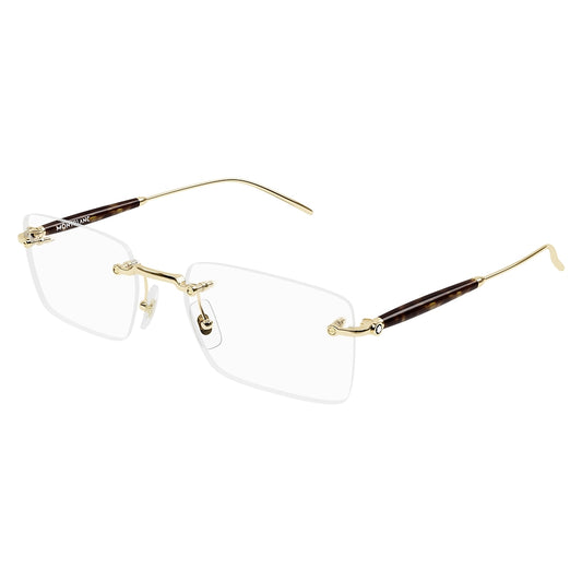 Gafas de Vista para Mujer Montblanc Mb0411O 002 - metálicas color Dorado