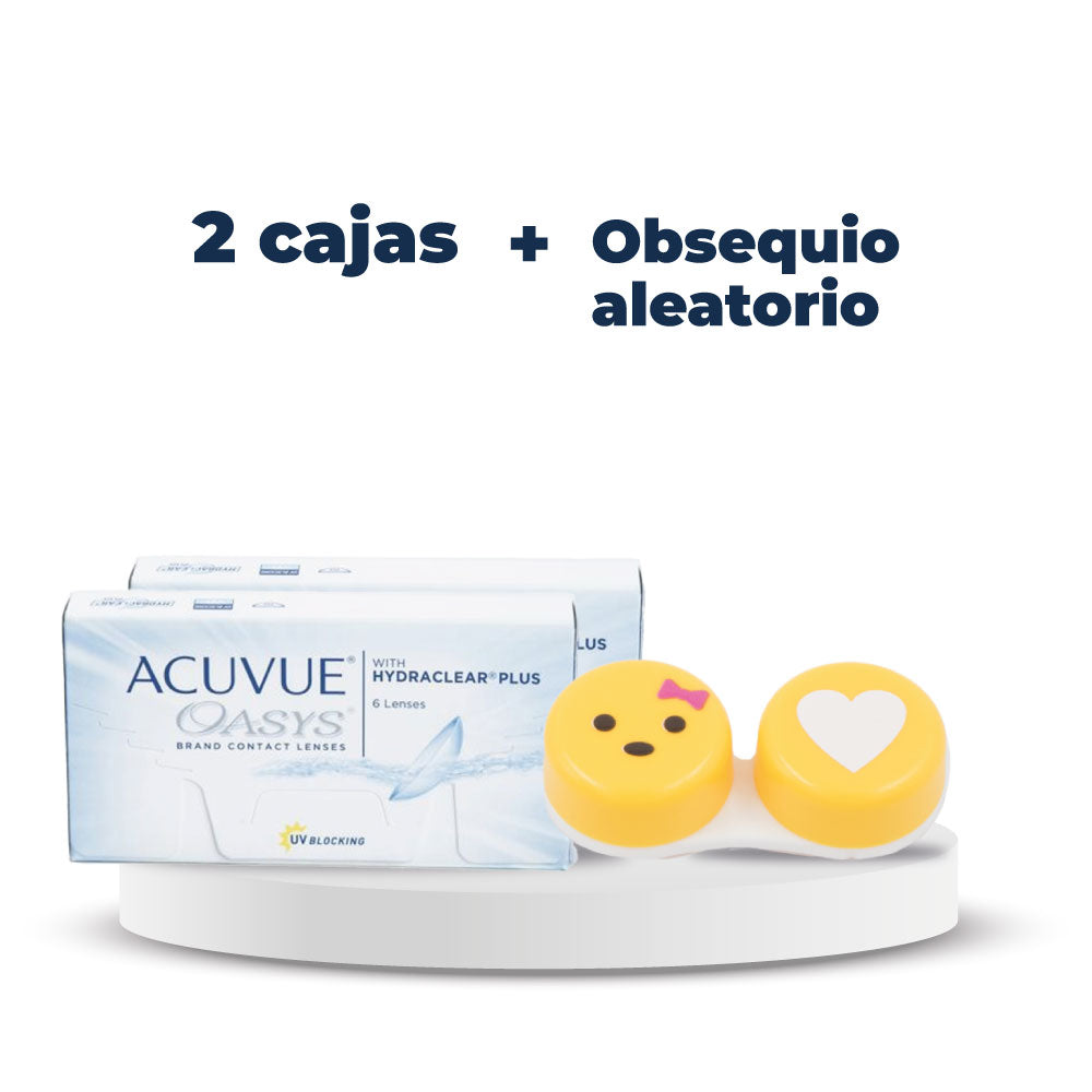 2 Cajas Acuvue Oasys Hydraclear Plus + Obsequio