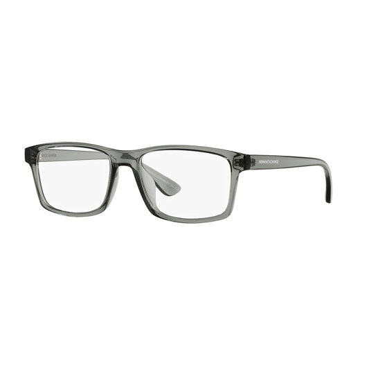 Gafas de vista Armani Exchange 3083U para hombre, aro completo, forma cuadrada, inyectadas, de color gris