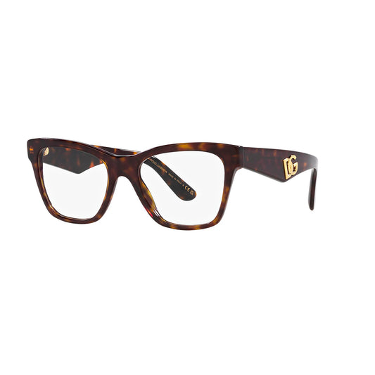 Gafas de Vista, Dolce & Gabbana 3374 para mujer, en acetato, en forma cuadrada, color havana.