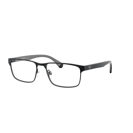 Gafas de Vista para Hombre Emporio Armani 1105 - Metálica, Rectangular, color Negro.