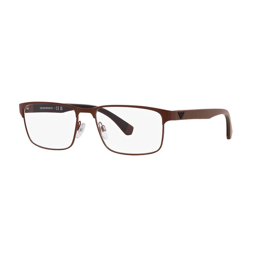 Gafas de Vista para Hombre Emporio Armani 1105 - Metálica, Rectangular, color Café