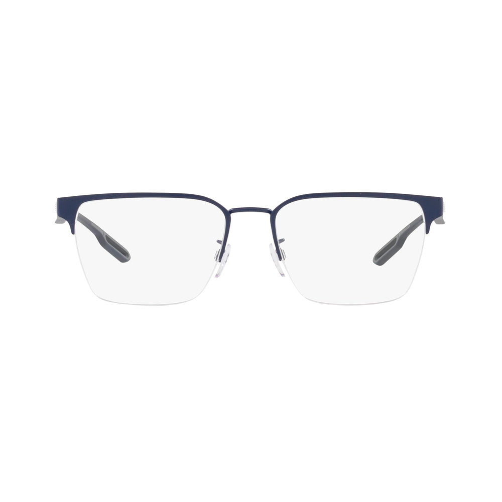 Gafas de Vista Emporio Armani 1137, para hombre, metálica, de montura semicompleta, de color azul.