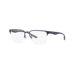 Gafas de Vista Emporio Armani 1137, para hombre, metálica, de montura semicompleta, de color azul.