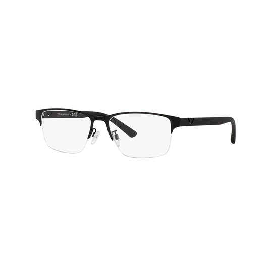 Gafas De Vista Emporio Armani 1138 para hombre, metálica, tipo de montura semicompleto, en color negro