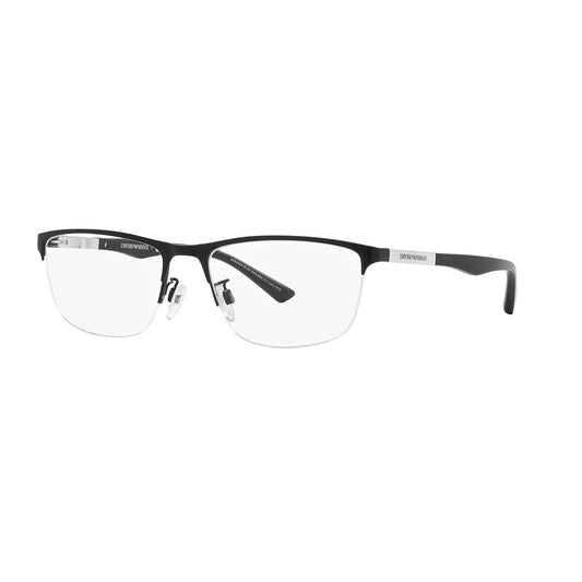 Gafas de Vista, Emporio Armani 1142 para hombre, metálicas, forma de la montura almohada, color negro.