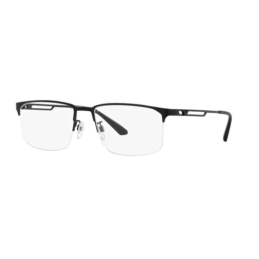 Gafas De Vista Emporio Armani 1143 para hombre, metálica, de  montura almohada semicompleta, de color negro