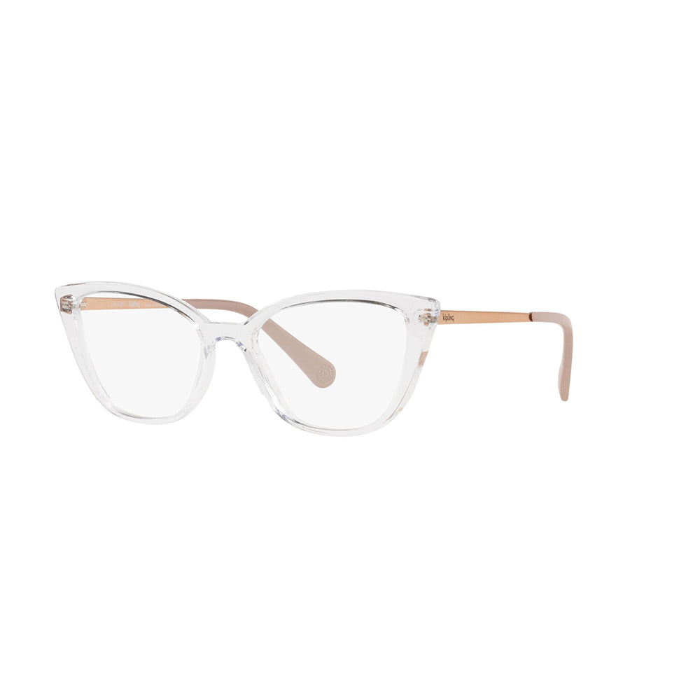 Gafas de vista Kipling 3140, para mujer, de forma agatada, de color transparente