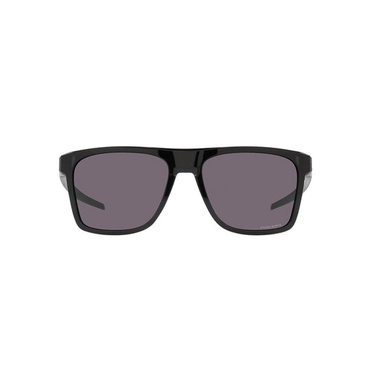 Gafas de Sol Oakley 9100, para hombre, en inyectada, de forma rectangular aro completo, de color negro, con lente Prizm morado.