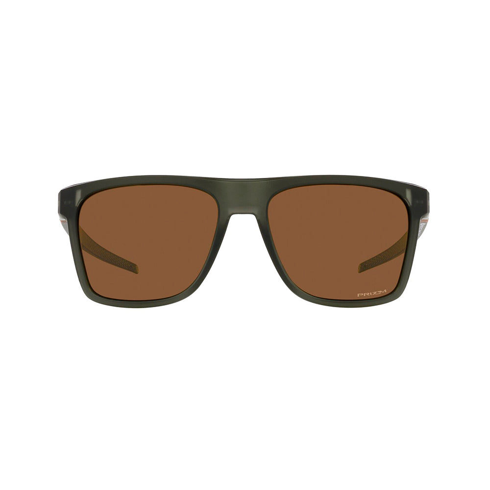 Gafas de Sol Oakley 9100, para hombre, en inyectada, de forma rectangular aro completo, de color verde, con lente Prizm bronce.