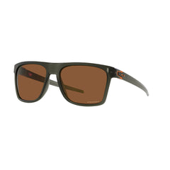 Gafas de Sol Oakley 9100, para hombre, en inyectada, de forma rectangular aro completo, de color verde, con lente Prizm bronce.