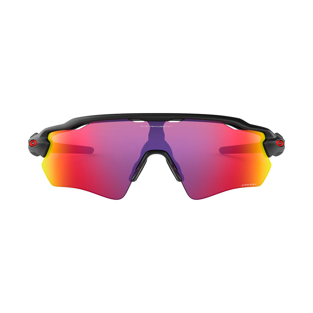 Gafas de Sol Oakley 9208, para hombre, en inyectada, de forma rectangular semi-completa, de color negro, con lente Prizm multicolor.