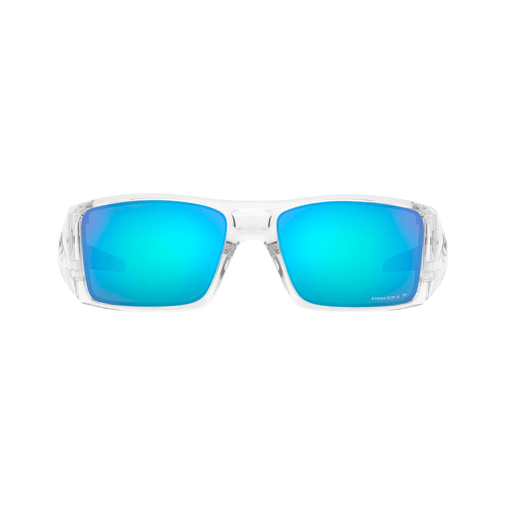 Gafas de Sol para Hombre Oakley 9231- Inyectada, forma rectangular, de color transparente, con lente azul/morado