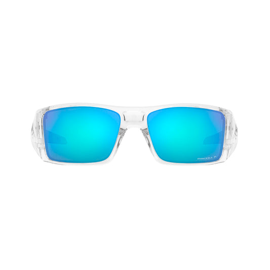 Gafas de Sol para Hombre Oakley 9231- Inyectada, forma rectangular, de color transparente, con lente azul/morado