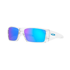 Gafas de Sol para Hombre Oakley 9231- Inyectada, forma rectangular, de color transparente, con lente azul/morado