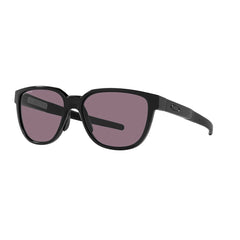 Gafas De Sol Oakley 9250 para hombre, inyectada, forma de la montura rectangular, aro completo, de color negro, con lente gris.